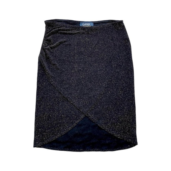 Garage Dresses & Skirts - Vintage 90s Gold Glittery Midi Skirt ✨